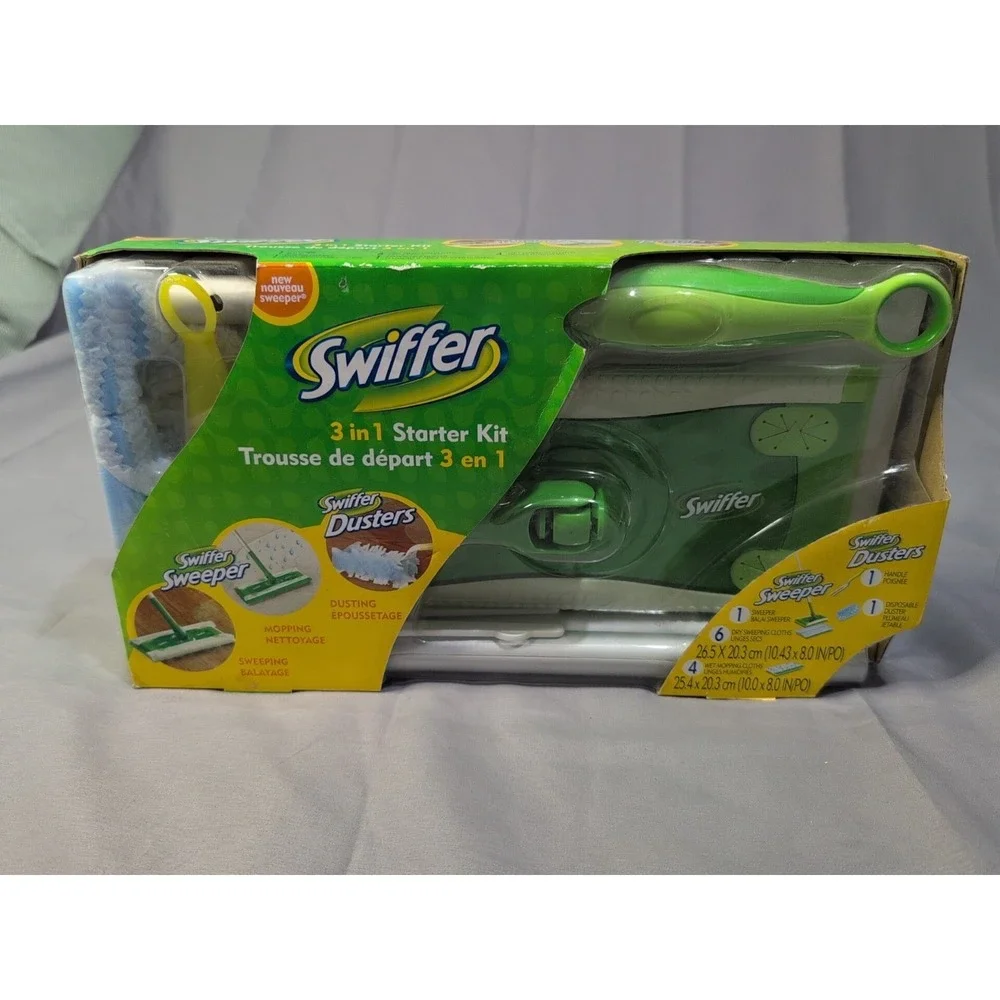 Swiffer 3 in 1 Starter Kit Sweeper/Duster NEW‎ Discontinued